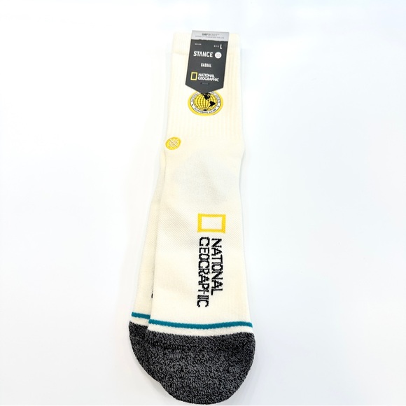 Stance National Geographic Cream and Gray Socks - Picture 1 of 2